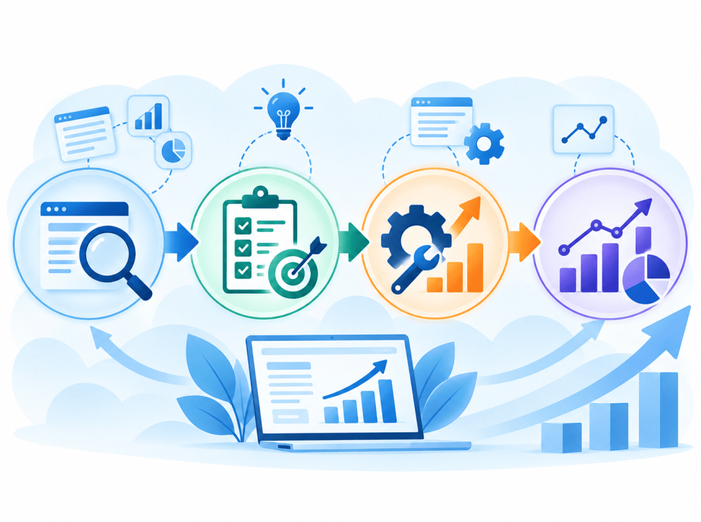 Review → Prioritise → Improve → Measure